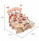 ROKR Tilt-A-Whirl DIY Music Box 3D Wooden Puzzle
