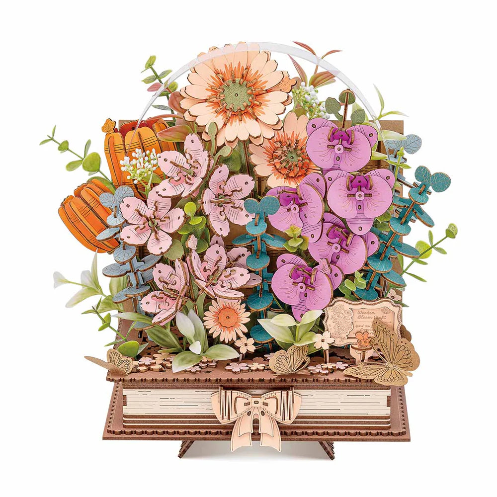 Wooden Blooming Book