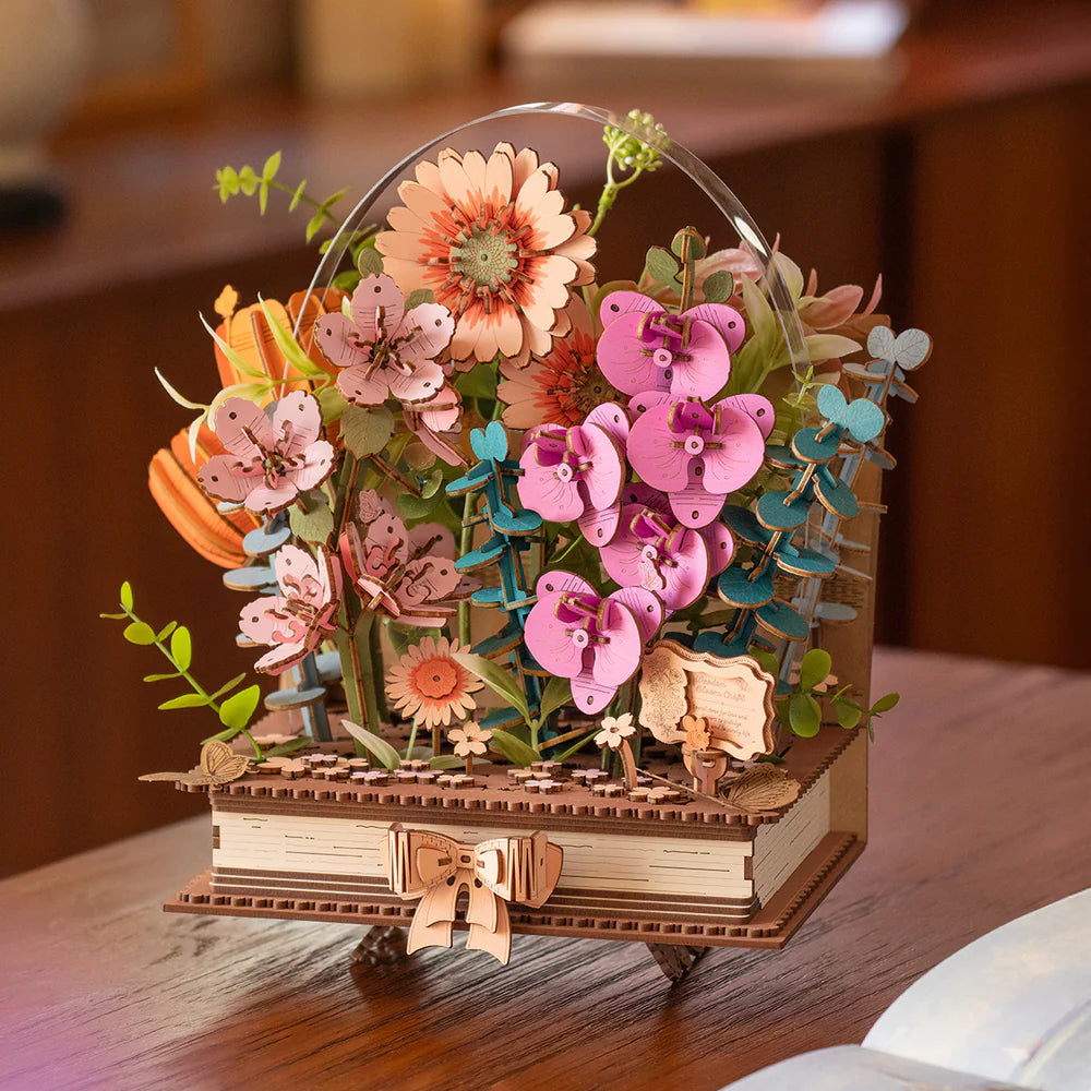 Wooden Blooming Book