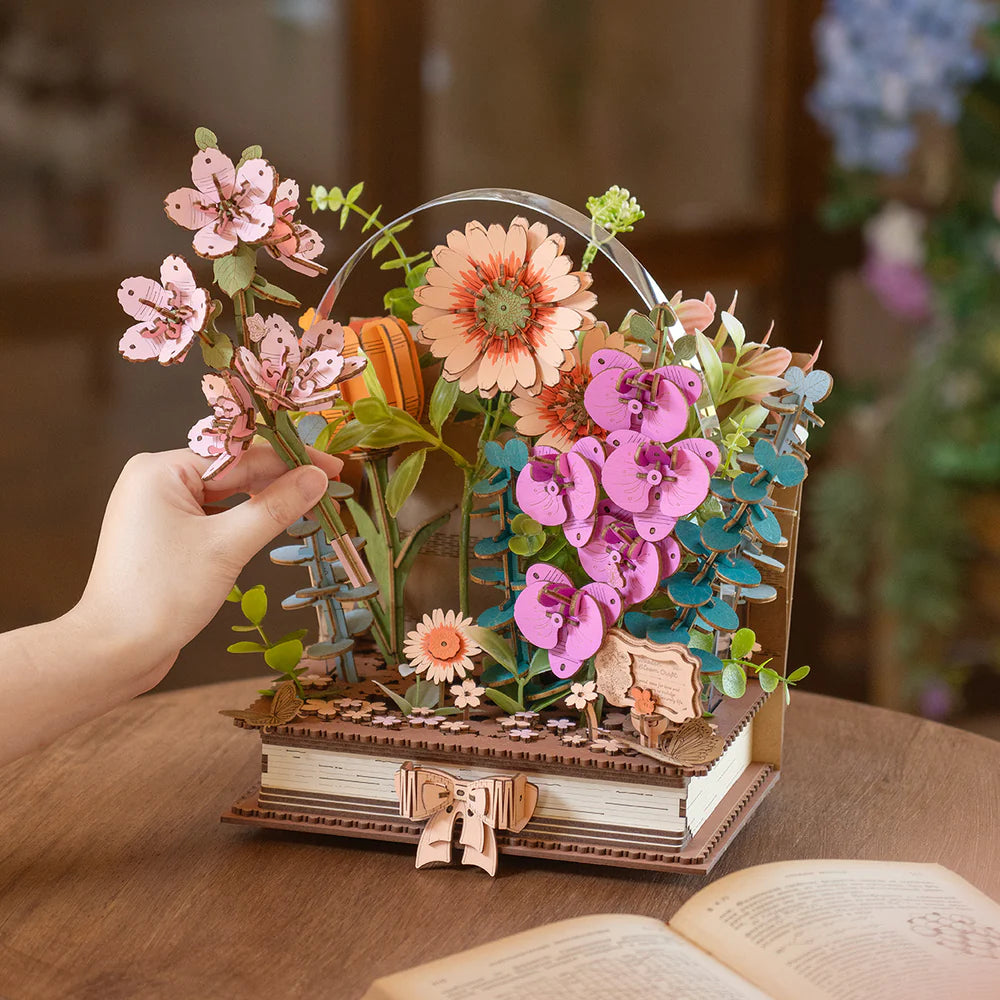 Wooden Blooming Book