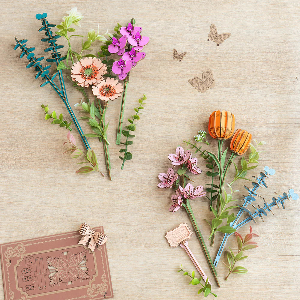 Wooden Blooming Book