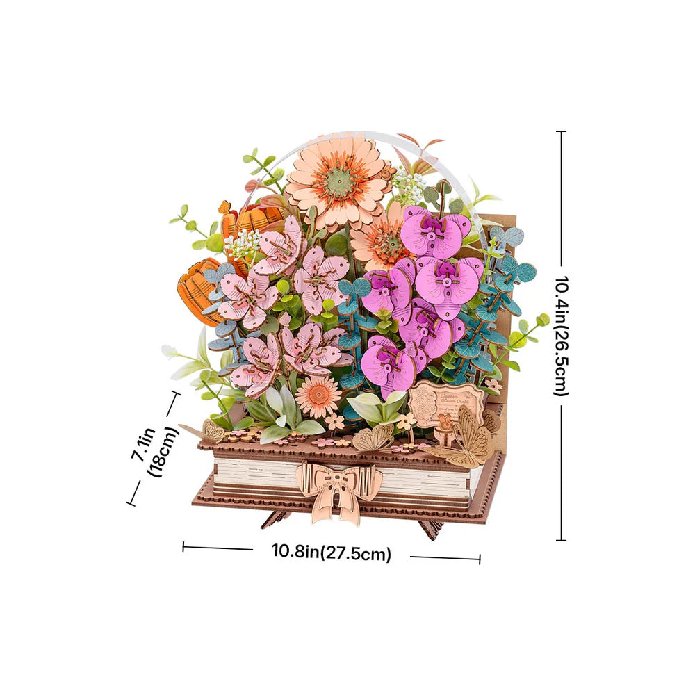Wooden Blooming Book