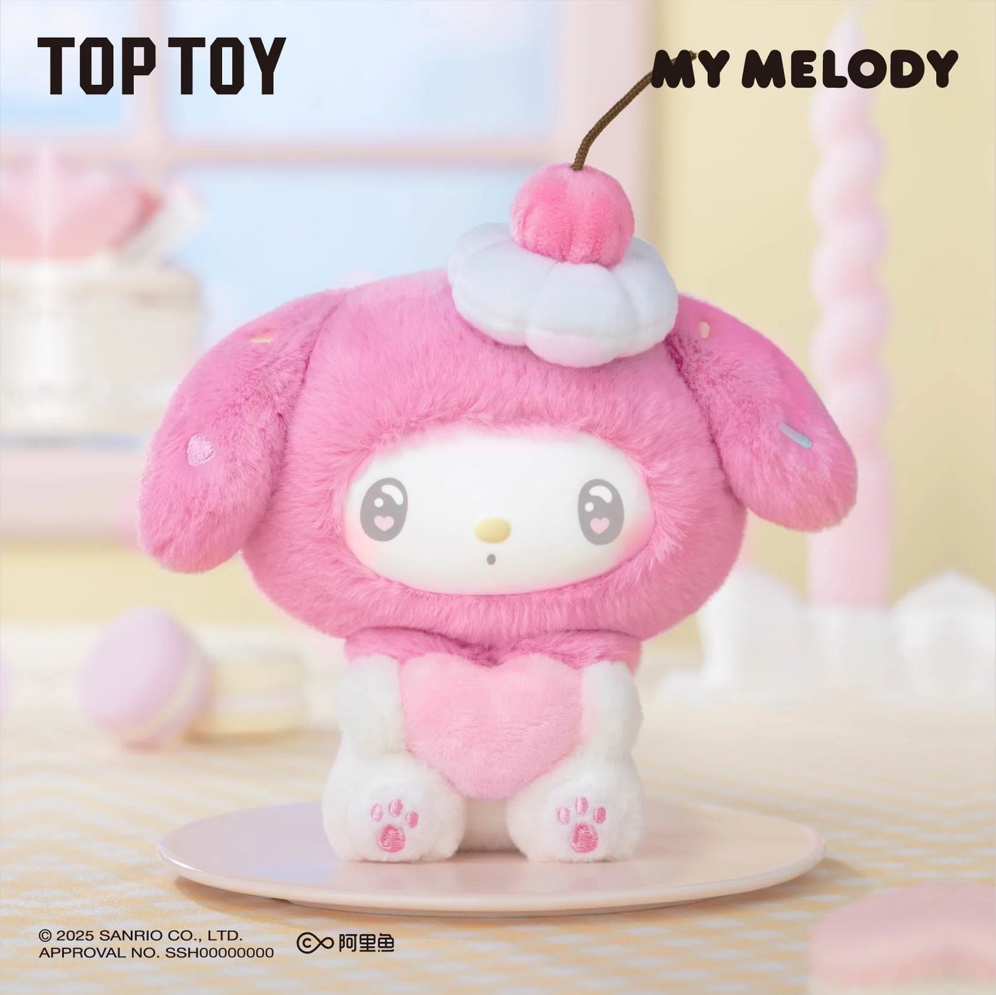 My Melody 50th Anniversary Milk Candy Series Plush Pendant
