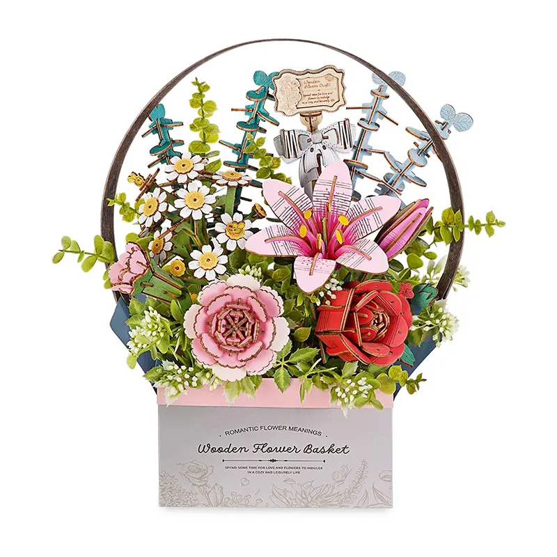 Wooden Flower Basket