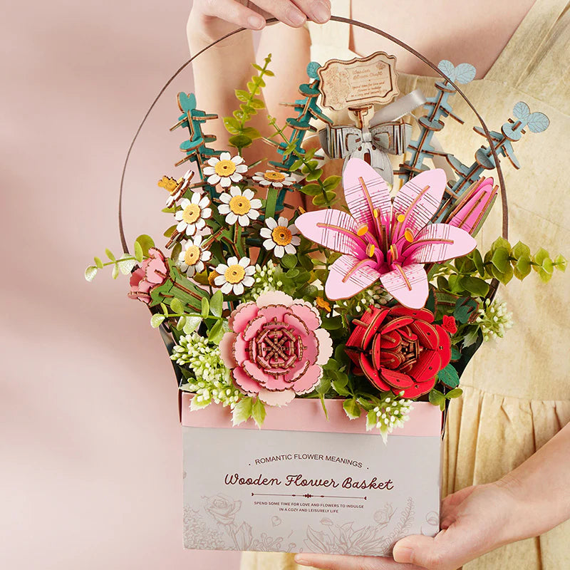 Wooden Flower Basket