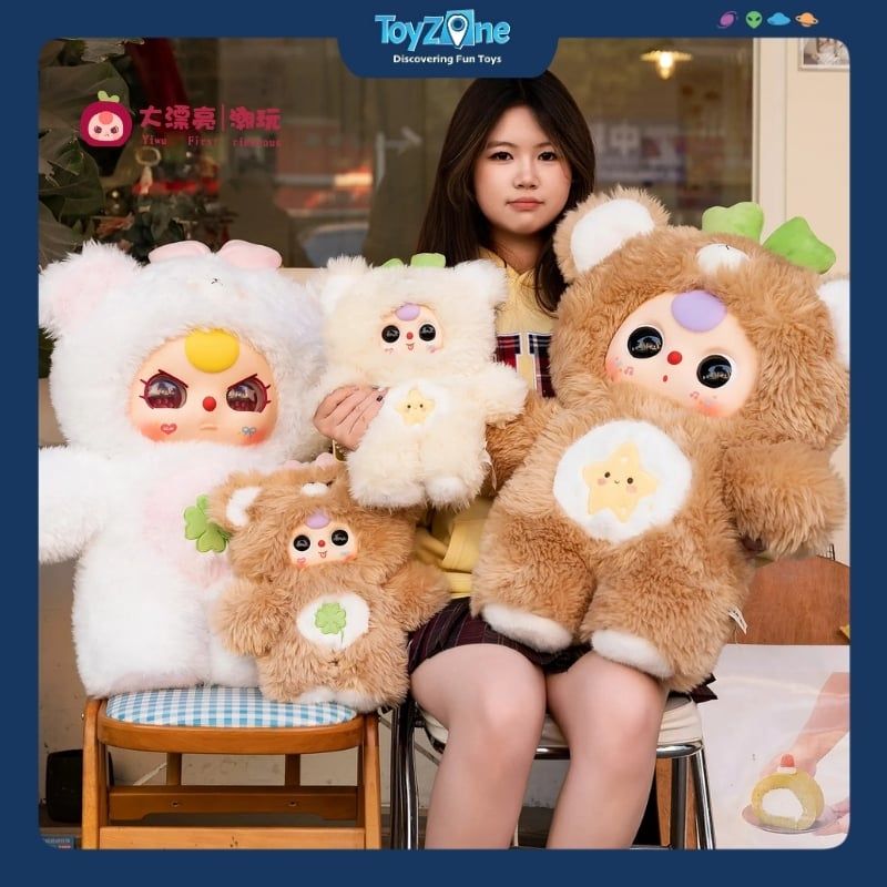Baby Three - Bear Cub Plush Blind Box 1000%
