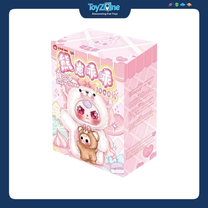 Baby Three - Bear Cub Plush Blind Box 1000%